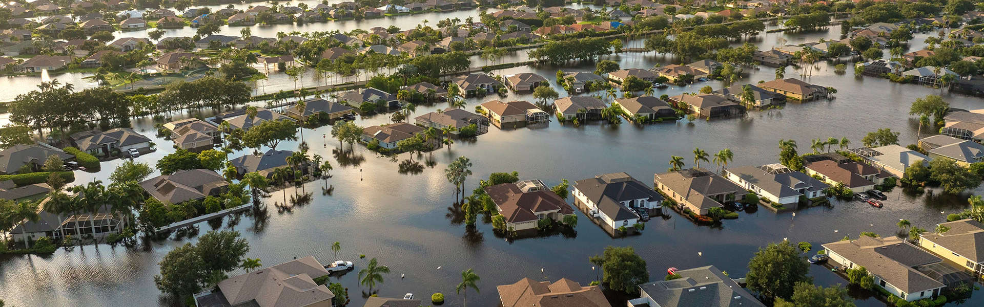 Flooding in Florida caused by tropical storm from hurricane Debby.