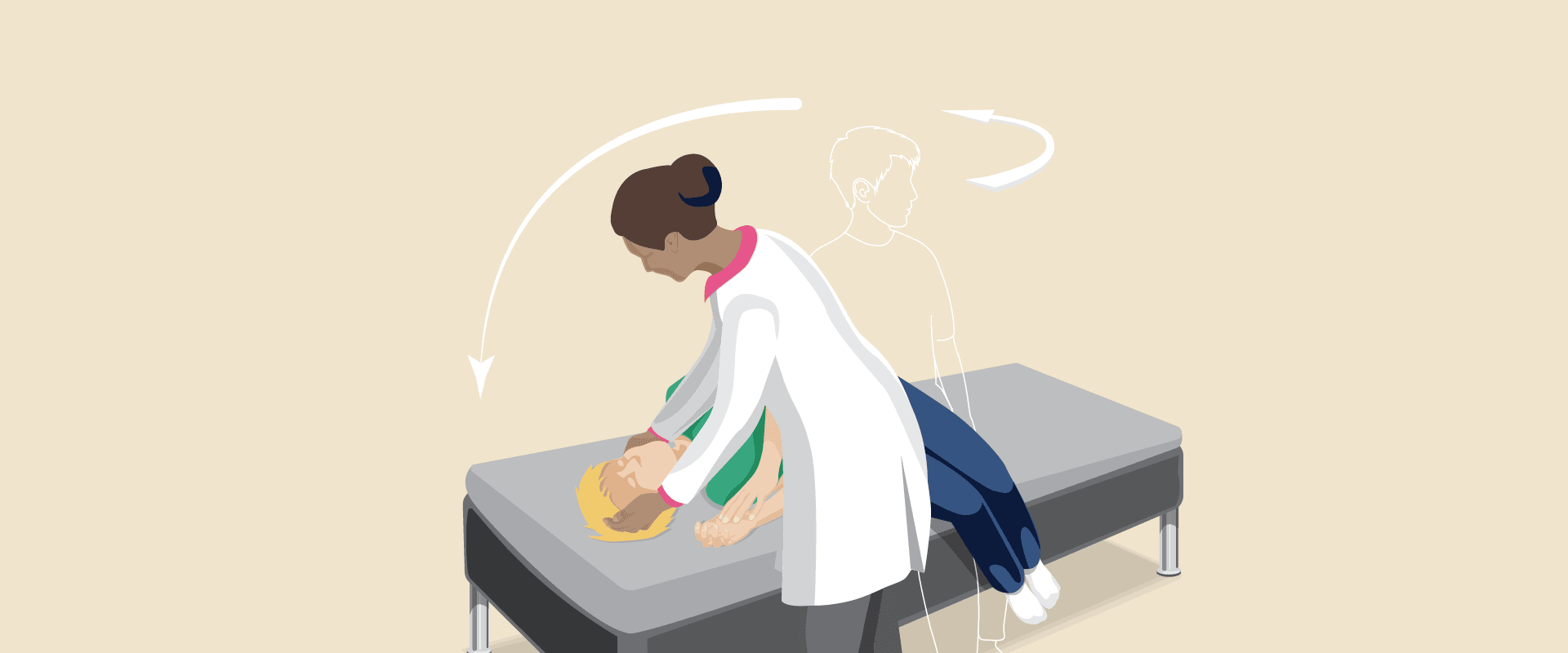 Teaching Vestibular Clinical Skills (Illustration: Suzanne Chanesman)